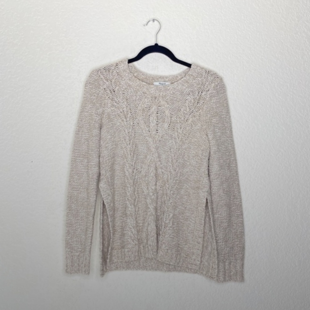 Madewell Firelight Marled Pullover Cable Sweater - image 2